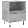 vidaXL Bedside Cabinet Set of 2 Concrete Grey Engineered Wood Medium