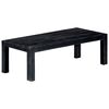 vidaXL Coffee Table Black Solid Mango Wood 43.3x19.7x13.8 in Industrial