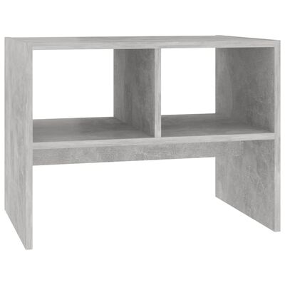 vidaXL Side Table Concrete Gray 23.6"x15.7"x17.7" Engineered Wood