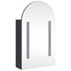 vidaXL Bathroom Mirror Cabinet Grey