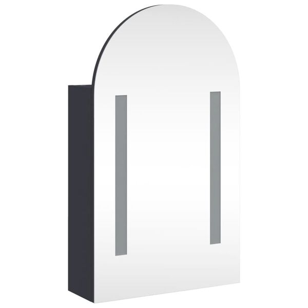 vidaXL Bathroom Mirror Cabinet Grey