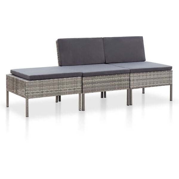 vidaXL Garden Lounge Set Grey