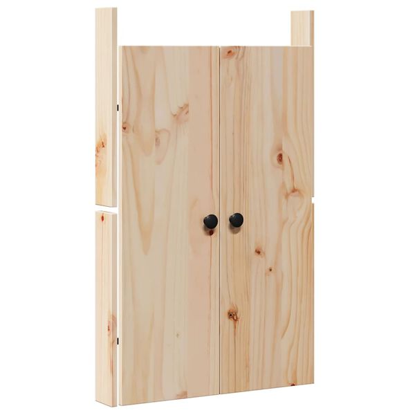 vidaXL Kitchen Door Brown Oak 19.69 x 3.54 x 32.28 in Solid Pine wood