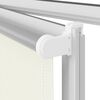 vidaXL Roller Blind Off white 100% Polyester, Aluminum top rail 61x68.9 in