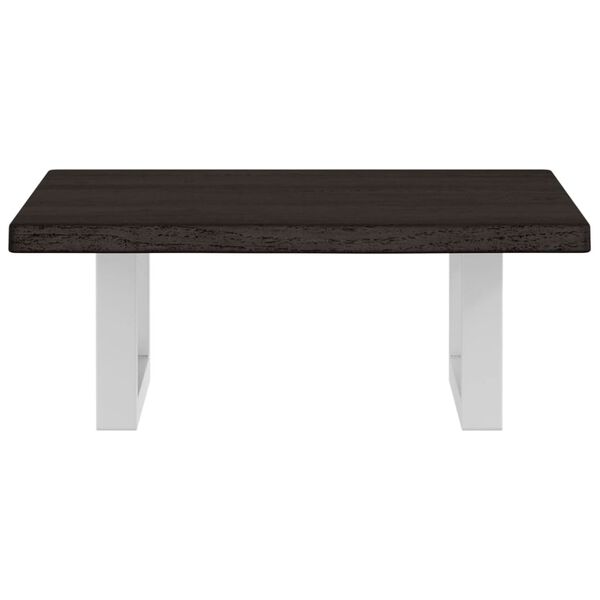 vidaXL Basin Shelf Wall Mounted Steel and Solid Wood Oak