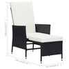 vidaXL Armchair Black, Cream White