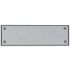vidaXL Wall-mounted Magnetic Board Black 39.4"x11.8" Tempered Glass