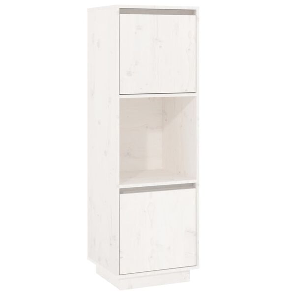 vidaXL Highboard White Solid pine wood Tall Highboard Rectangular