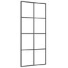 vidaXL Sliding Door with Hardware Set 35.4x80.7" ESG Glass&Aluminium