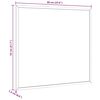 vidaXL Magnetic Whiteboard with Solid Pine Wood Frame 23.6x21.7"