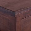 vidaXL Bedside Cabinet Classic Brown Solid Mahogany Wood Medium Storage