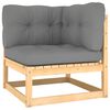 vidaXL Garden Lounge Set Pine Solid Pinewood Medium Modular