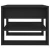 vidaXL Coffee Table Black Engineered wood Medium Coffee Table Square