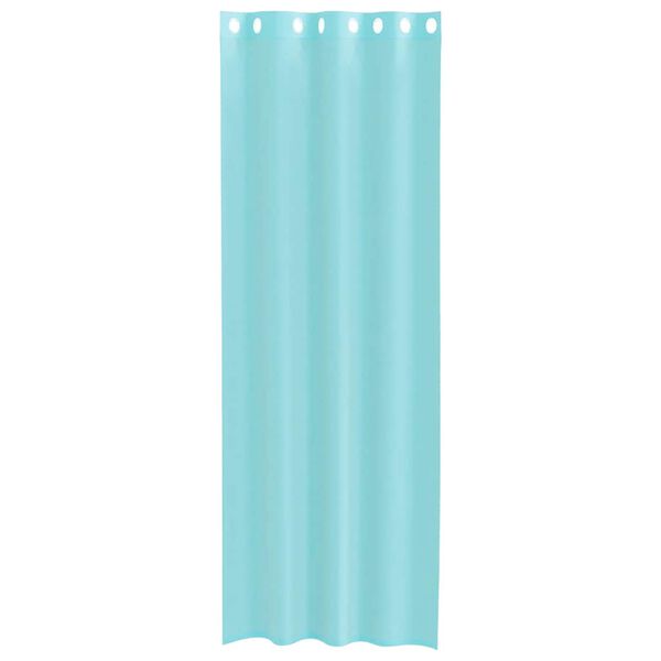 vidaXL Voile Curtains with Grommets 2 pcs Turquoise