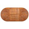 vidaXL 7 Piece Garden Dining Set 79.1" x 39.4" Solid Acacia Wood