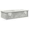 vidaXL Wall Shelf Concrete Grey Engineered Wood Medium Wall Shelf