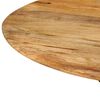 vidaXL Dining Table Natural wood, Black