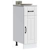 vidaXL Kitchen Base Cabinet White Engineered wood Adjustable Feet