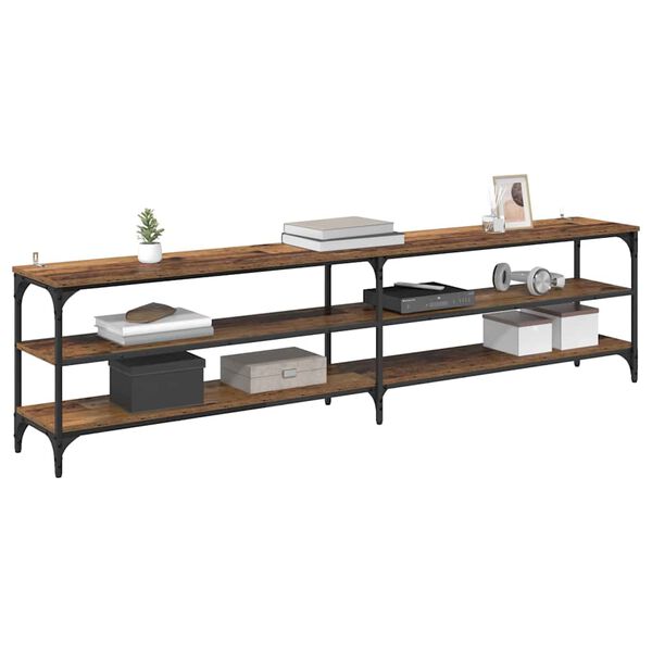 vidaXL TV Cabinet Old Wood 78.74 x 11.81 x 19.69 in