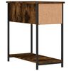 vidaXL Bedside Cabinet Set of 2 Smoked Oak Engineered wood, iron