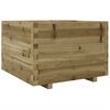 vidaXL Garden Planter Natural Wood Solid Pine Wood Medium Durable