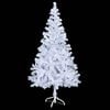 vidaXL Artificial Christmas Tree White PVC 59.1 in