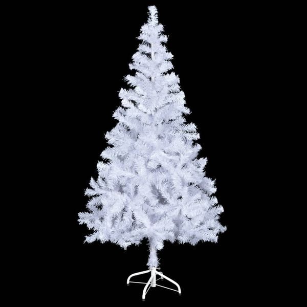 vidaXL Artificial Christmas Tree White PVC 59.1 in