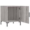 vidaXL Bedside Cabinet Set of 2 Gray Sonoma Engineered wood, iron