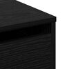 vidaXL Drawer Cabinet Black 23.62 x 16.14 x 22.83 in Engineered Wood