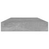 vidaXL Shelf Set of 4 Concrete Gray Engineered wood Small Simplistic