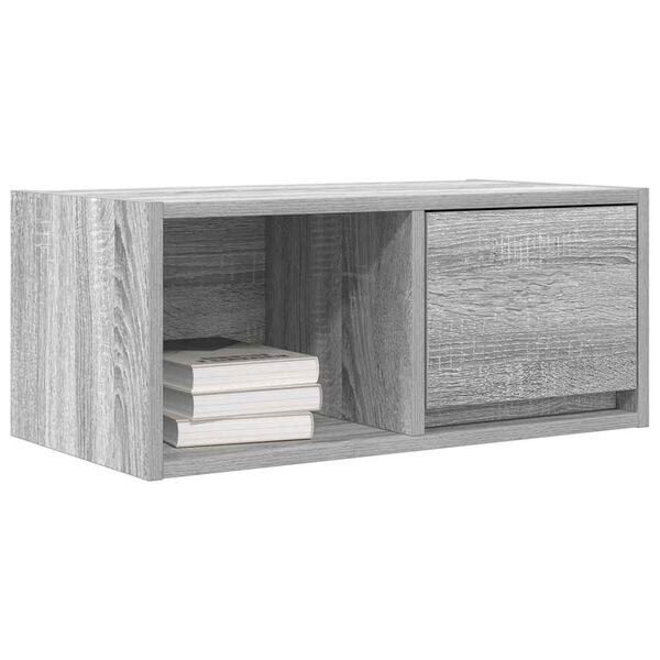 vidaXL TV Cabinet Set of 2 Grey Sonoma Engineered Wood 23.6x12.2x10.0 in