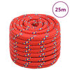vidaXL Boat Rope Red 0.79 " 82.0 ' Polypropylene