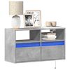 vidaXL TV Wall Cabinet Concrete grey Engineered wood Medium