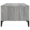 vidaXL Coffee Table Grey sonoma Engineered wood, Metal Medium