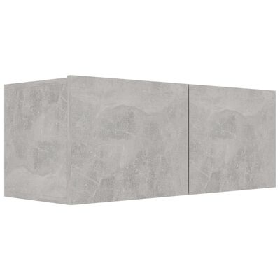 vidaXL TV Cabinet Concrete Gray 31.5"x11.8"x11.8" Engineered Wood