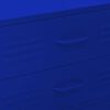 vidaXL Chest Of Drawer Navy Blue Steel Medium Levelers