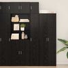 vidaXL Slim Storage Cabinet Black oak 30 x 42.5 x 225 cm