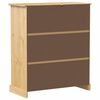 vidaXL Wine Cabinet "Corona" 38.2x17.7x44.9" Solid Wood Pine