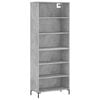 vidaXL Highboard Concrete grey Engineered wood, metal 71 in height