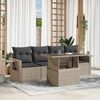 vidaXL Garden Sofa Set Light Grey