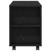 vidaXL TV Cabinet Black Oak Engineered Wood Medium TV Cabinet