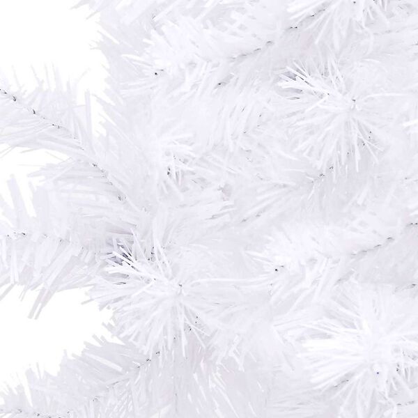 vidaXL Artificial Christmas Tree White PVC 59.1 in