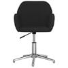 vidaXL Office Chair Black Polyester, Metal, Plywood Medium
