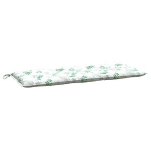 vidaXL Garden Bench Cushion Leaf Pattern 100% Polyester