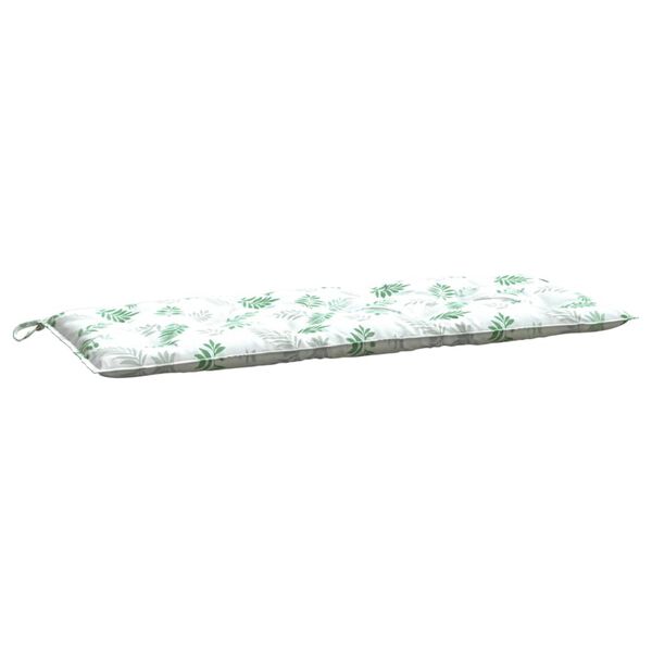 vidaXL Garden Bench Cushion Leaf Pattern 100% Polyester