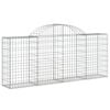vidaXL Gabion Basket Set of 8 Silver Galvanized Iron Large Durable