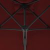 vidaXL Garden Parasol Bordeaux Red Fabric Medium Rotatable
