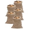 vidaXL Jute Sacks 5 pcs 23.6x41.3" 100% Jute 220 gsm