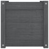 vidaXL Planter Set of 2 Gray Solid Pinewood Medium Durable Planter