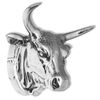 vidaXL Cow Head Decoration Wall-Mounted Aluminum Silver